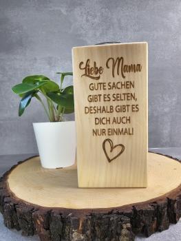 Teelicht Zirbe "Liebe Mama"